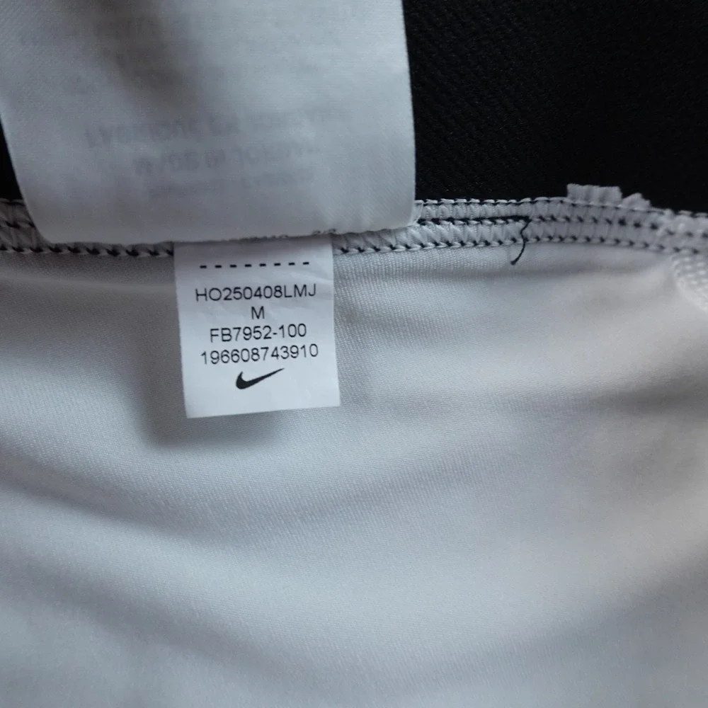 Nike Pro Leggings Mens M White Dri-Fit Compression Athletic Workout Gym Pants